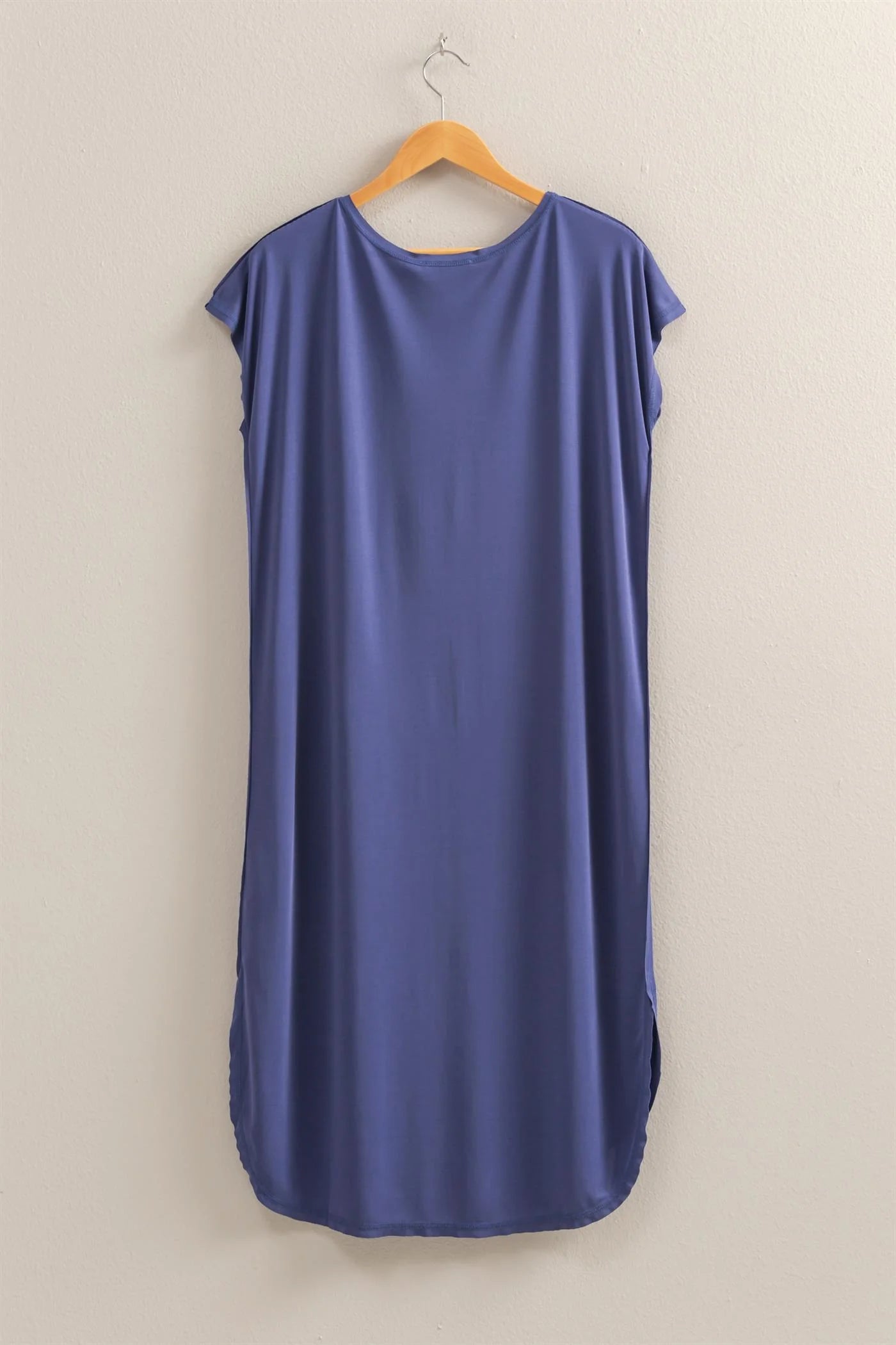 Malibu lightweight tshirt dress dz25e307 dusty indigo