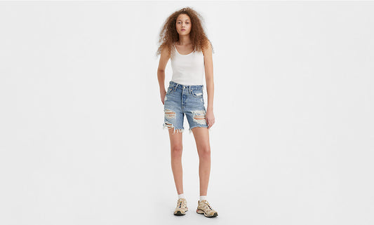 Levis 501 mid thigh short  858833-0051 camp point