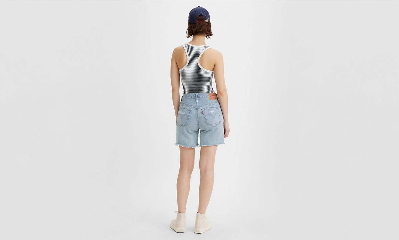 Levis 501 mid thigh short 858833-0052 earthquake