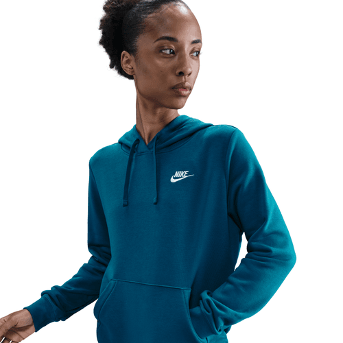 Nike sportswear club fleece hoody dq5793-301 aqua