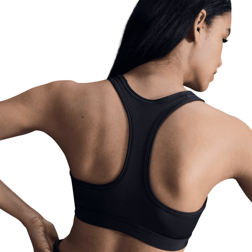 Nike medium support sports bra dx6821-010 black