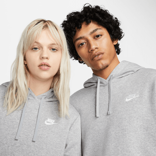 Nike sportswear club fleece hoody dq5793-063 grey