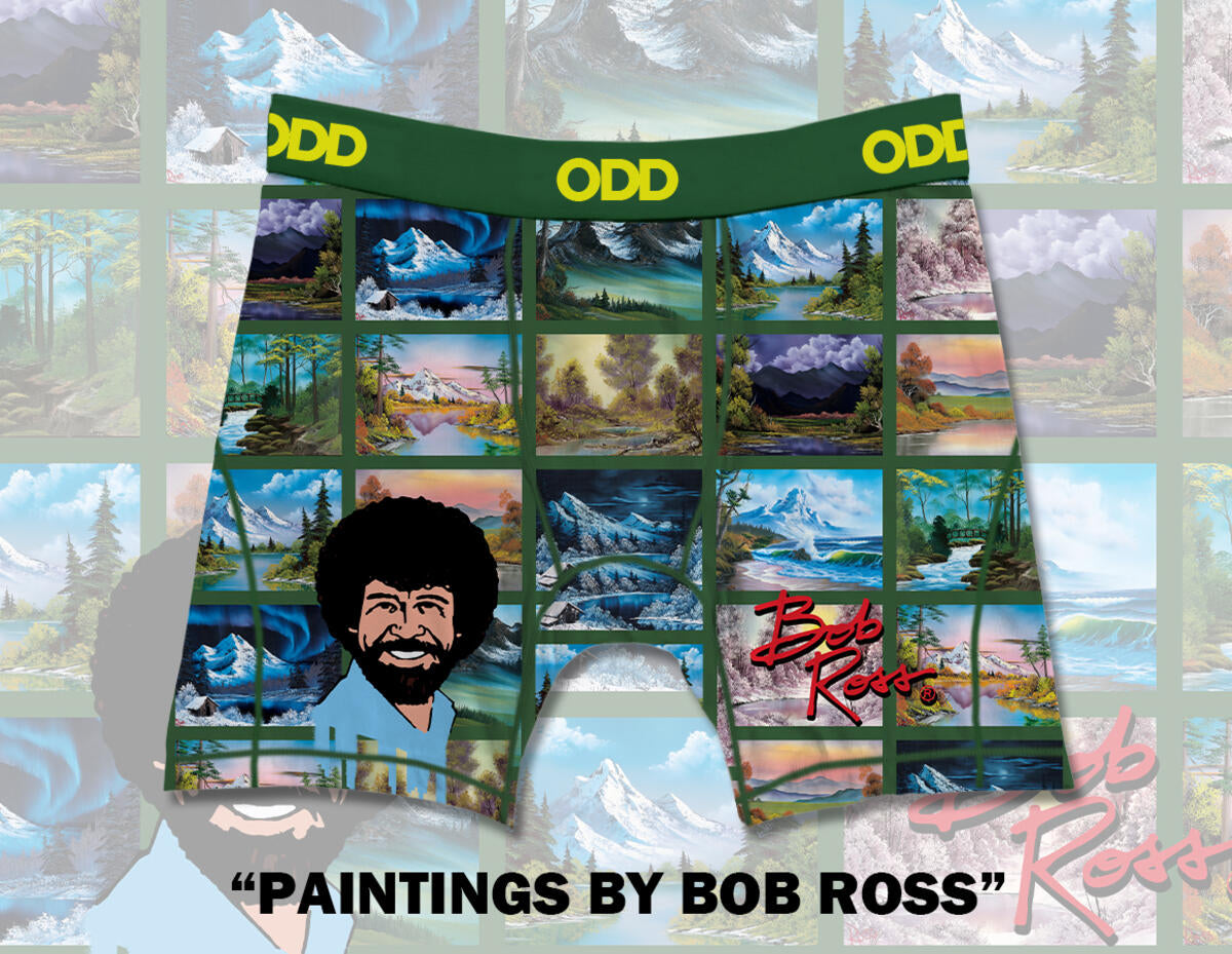 Odd Sox Paintings By Bob Ross - Mens Boxer Briefs 10087