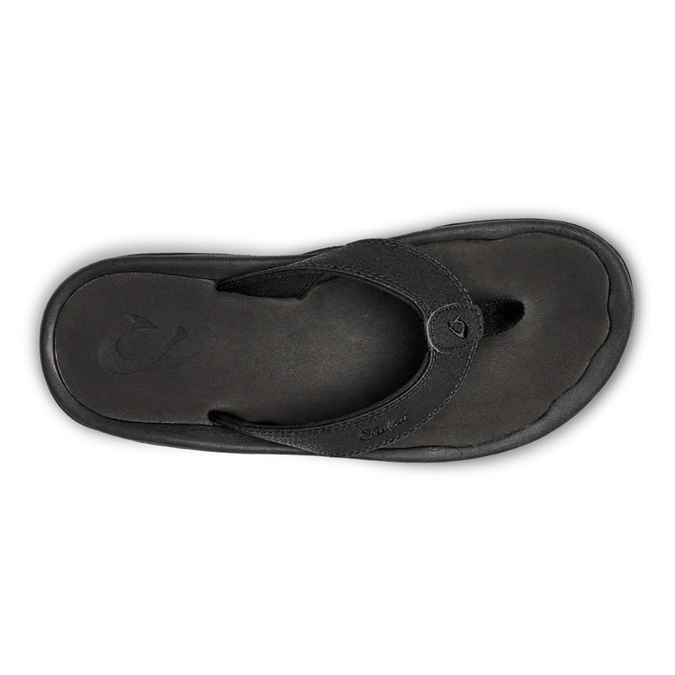 Olukai womens Ohana flip slop sandal 20110-4040 black