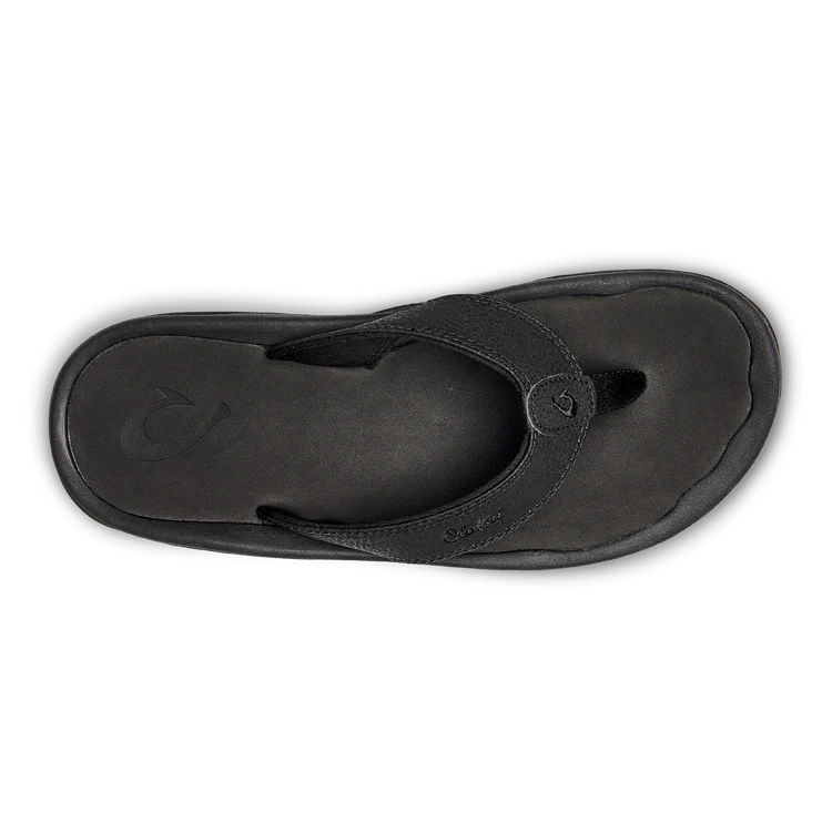 Olukai mens Ohana flip slop sandal 10110-4042 black