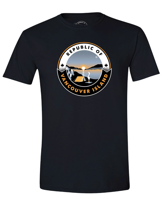 Republic of Vancouver Island Camping Sun Tshirt