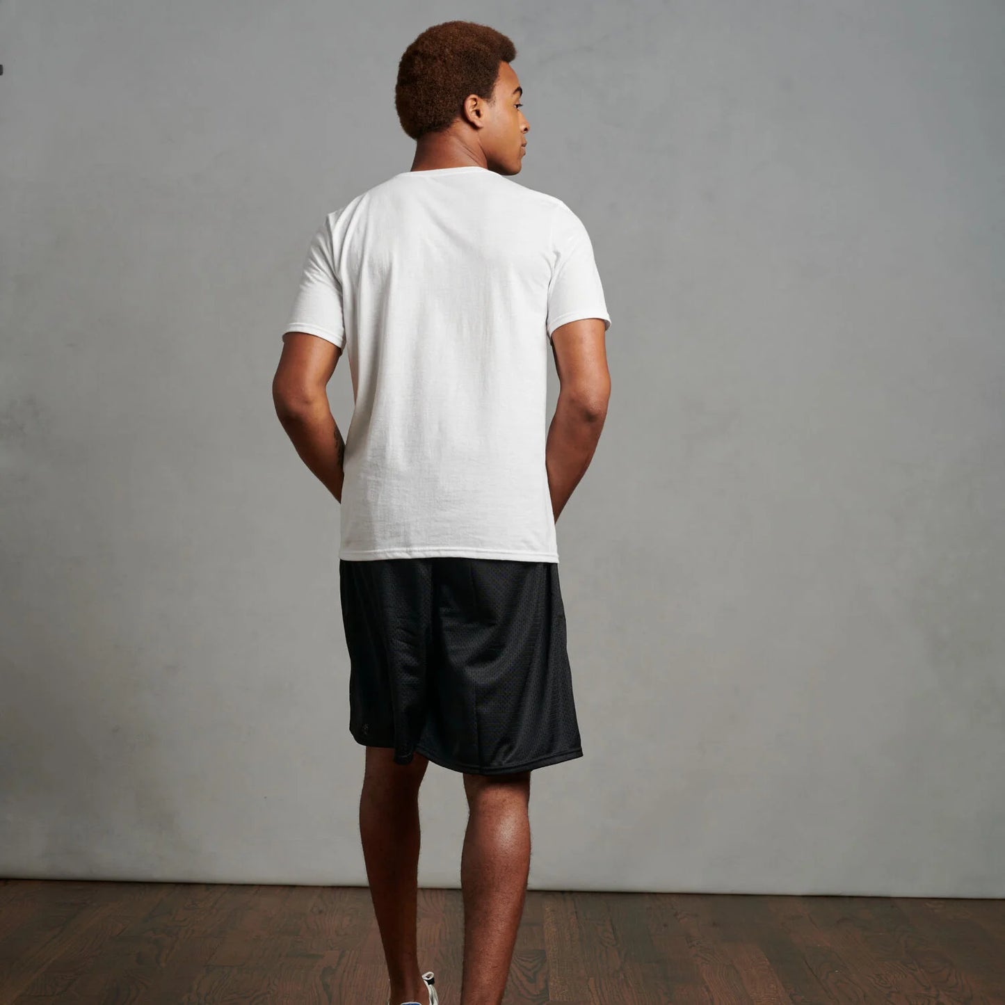 Russell Men’s Dri-Power® Mesh Shorts (No Pockets) 659m black