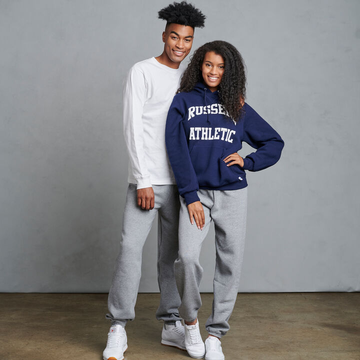 Russell Dri-Power® Closed Bottom Fleece Sweatpants (No Pockets) 696m grey