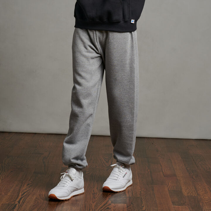 Russell Dri-Power® Closed Bottom Fleece Sweatpants (No Pockets) 696m grey