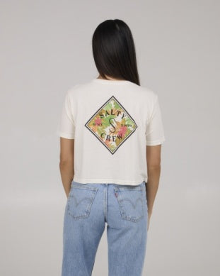 Salty Crew tippet fill crop top 20035804w off white