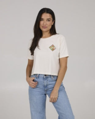 Salty Crew tippet fill crop top 20035804w off white
