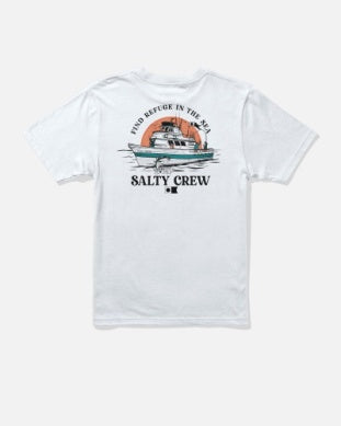 Salty Crew youth day charter tshirt 20035900y white