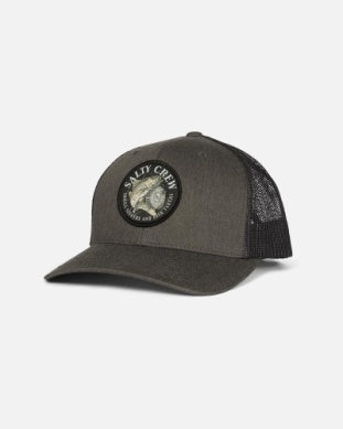 Salty Crew reel fly trucker hat 35035676 dark heather grey