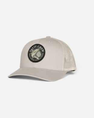 Salty Crew reel fly trucker hat 35035676 silver