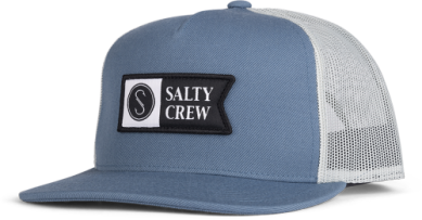 Salty Crew alpha twill trucker hat 35035272 slate