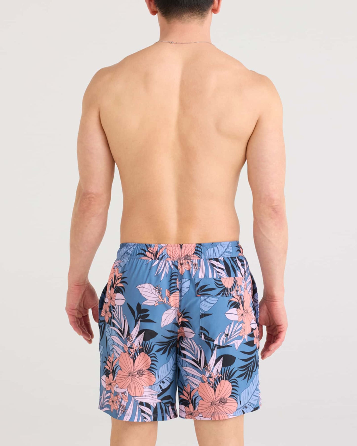 Saxx oh buoy 2 in 1 volley short sxsw04l-hjb hibiscus jungle