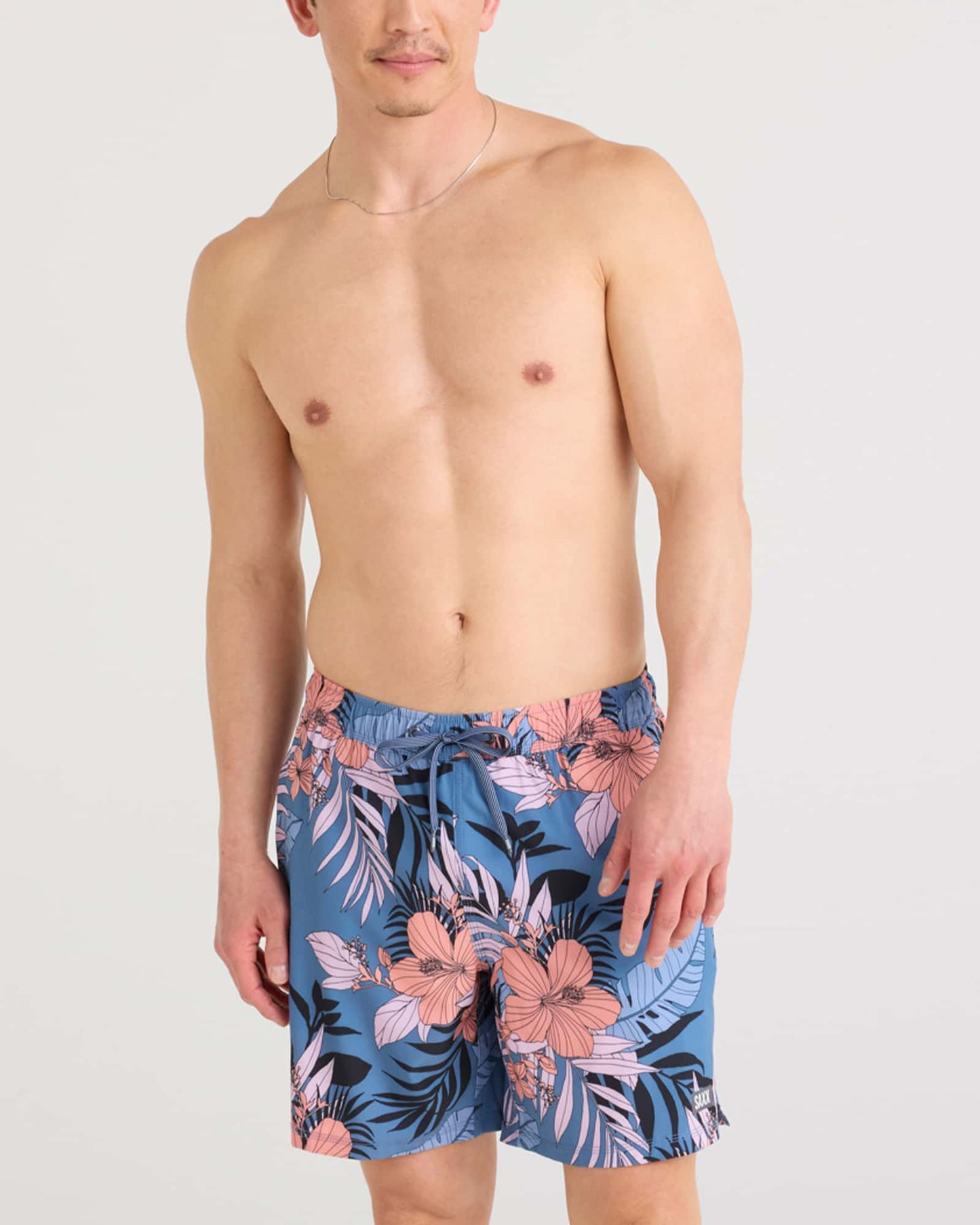 Saxx oh buoy 2 in 1 volley short sxsw04l-hjb hibiscus jungle