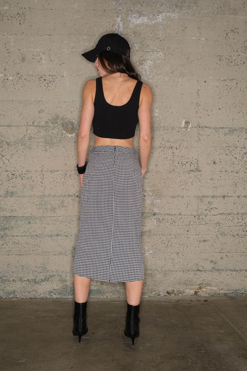 Malibu ribbed crop top it457 black