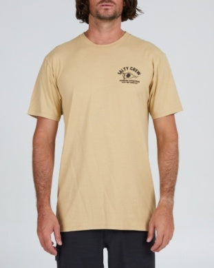 Salty Crew Fishing Charter tshirt 20035605 camel