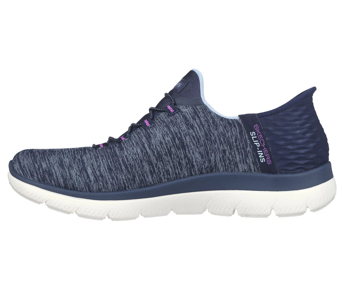 Womens Skechers Slip-ins: Summits - Dazzling Haze 149937nvpr navy & purple available in regular width and wide width