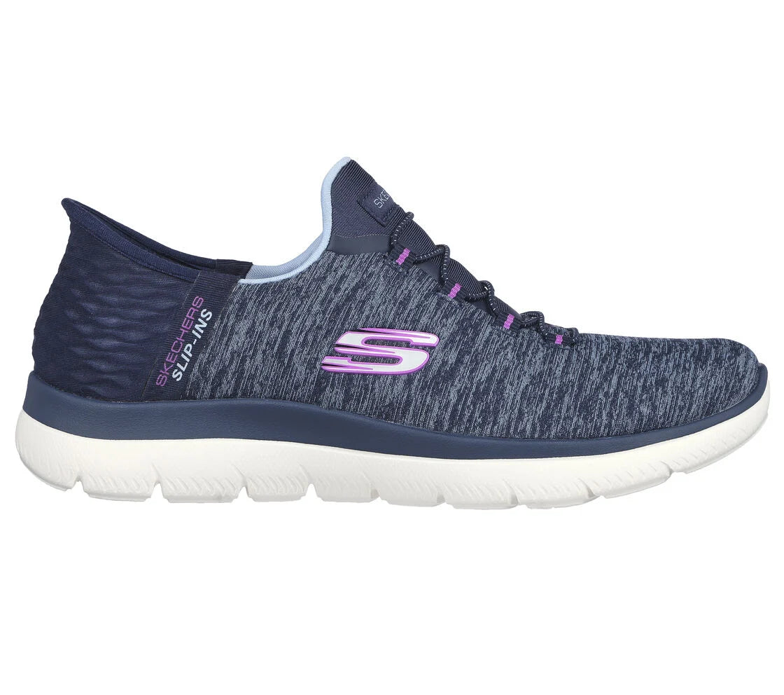 Womens Skechers Slip-ins: Summits - Dazzling Haze 149937nvpr navy & purple available in regular width and wide width