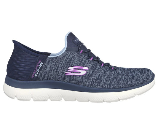 Womens Skechers Slip-ins: Summits - Dazzling Haze   149937nvpr navy & purple available in regular width and wide width