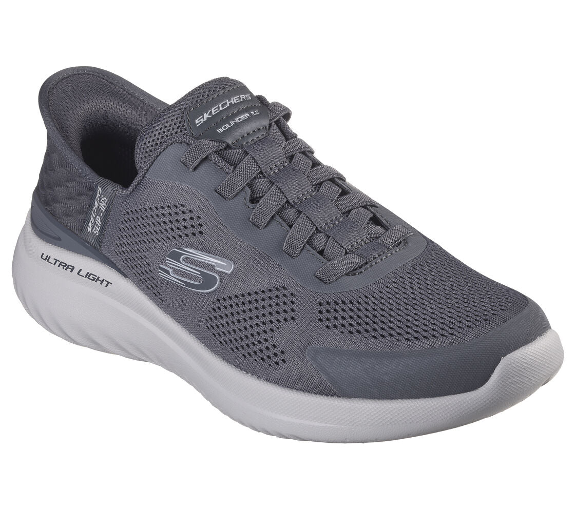 Mens Skechers Slip-ins: Bounder 2.0 - Emerged WIDE 232459W char grey