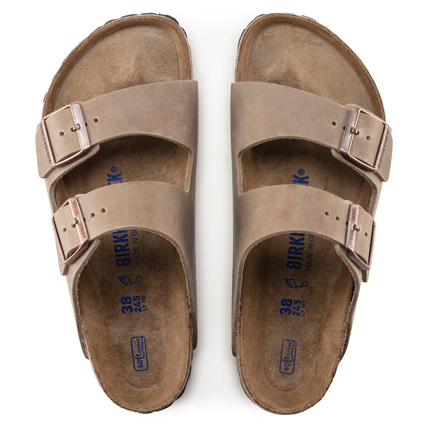 Birkenstock Arizona Iron full grain leather soft footbed r552801 iron