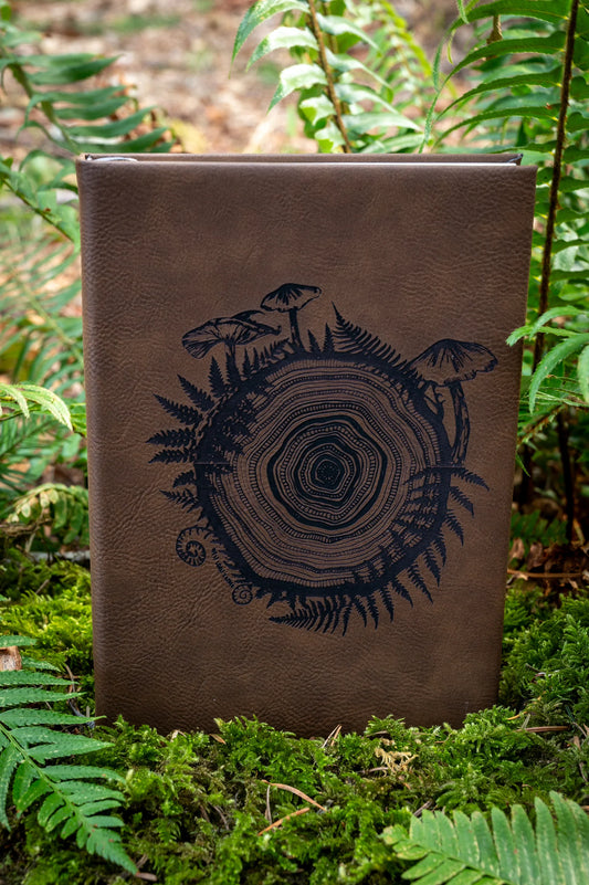 West Coast Karma mushroom tree round journal