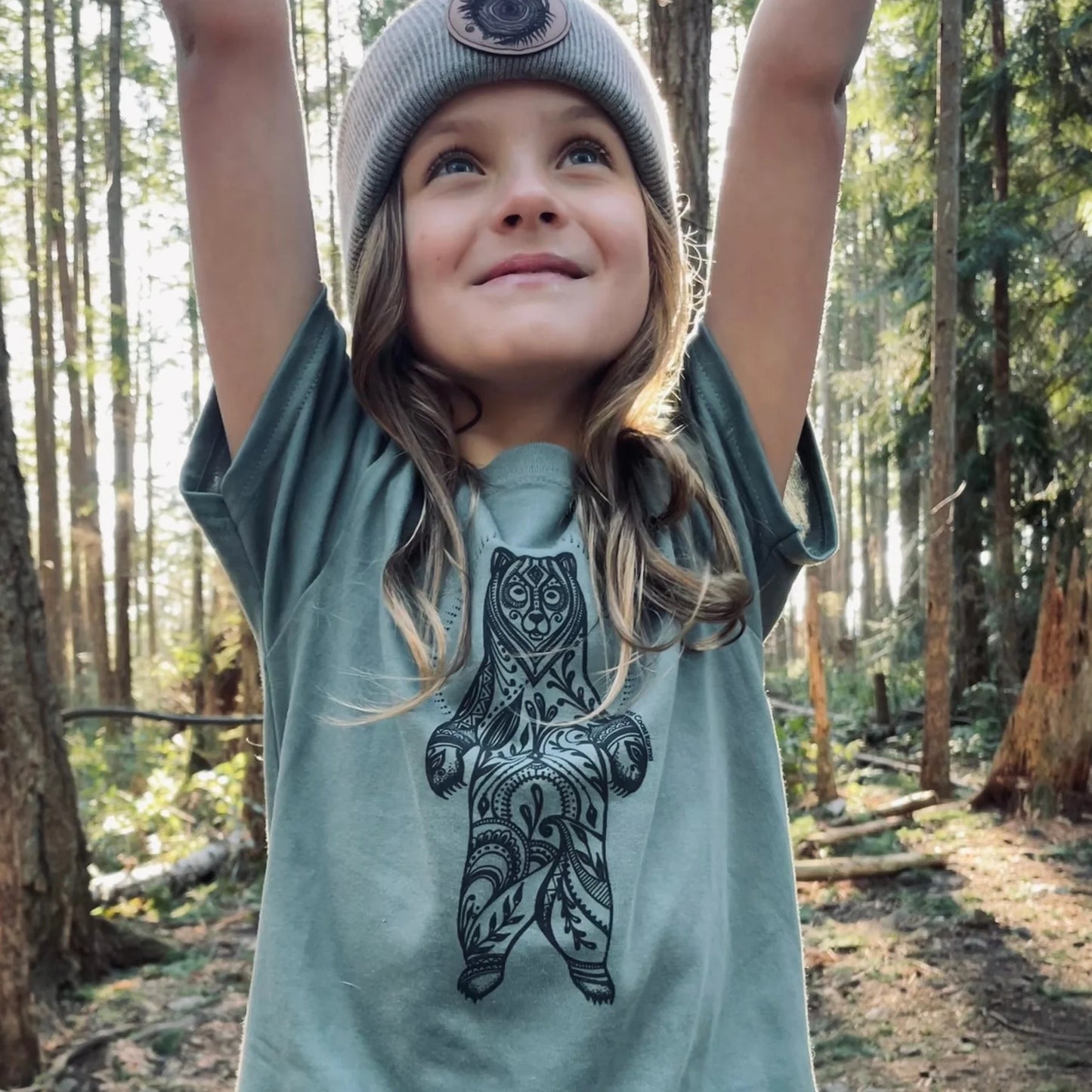 West Coast karma youth Bear Standing tshirt