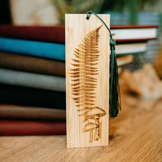 West Coast Karma Mushroom Fern Bamboo Bookmark