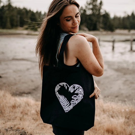West Coast Karma Heart Creation 100% Recycled Cotton Tote