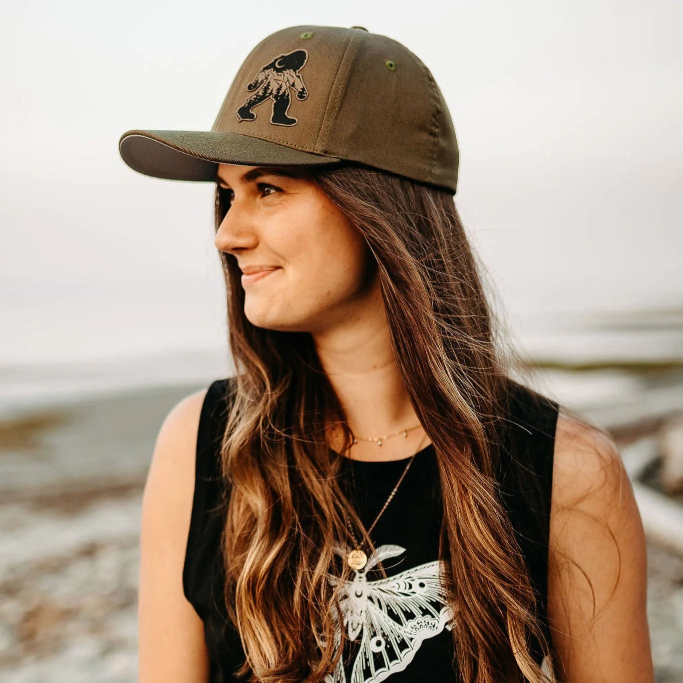 West Coast Karma Eagle Sasquatch Nature Roundback hat