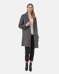 Ten Tree Wool Longline Coat tcw4529-2342