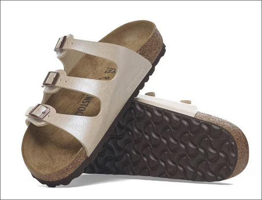 Birkenstock florida birko flohr 1029777 graceful pearl white