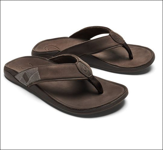 Olukai tuahine sandal 10465-6363 dark wood