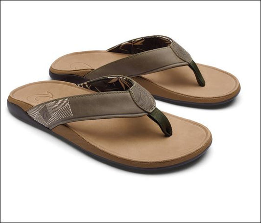 Olukai tuahine sandal 10465-hggs hunter & golden sand