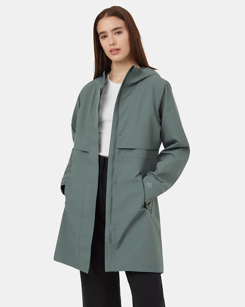 Ten Tree Nimbus Long Rain Jacket tcw4649 2277 light urban green