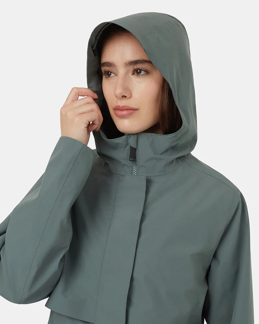 Ten Tree Nimbus Long Rain Jacket tcw4649 2277 light urban green