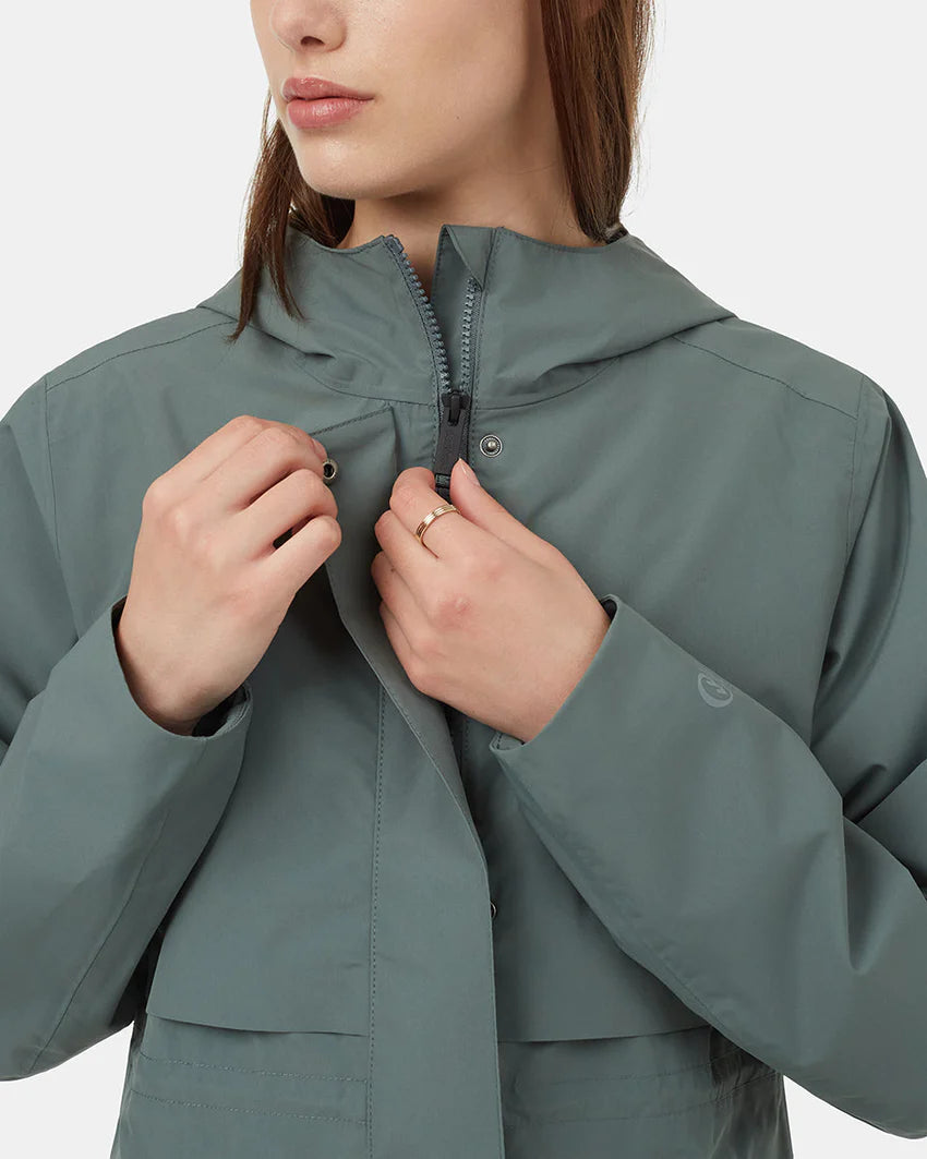 Ten Tree Nimbus Long Rain Jacket tcw4649 2277 light urban green