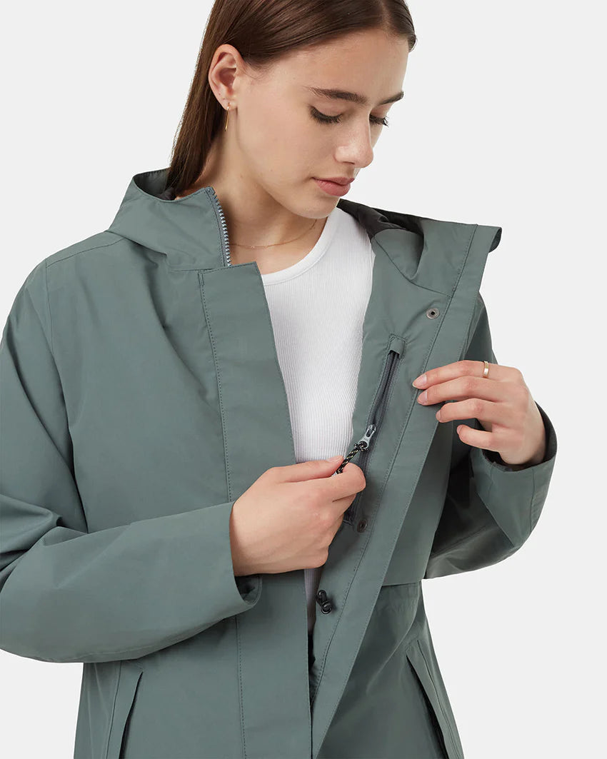 Ten Tree Nimbus Long Rain Jacket tcw4649 2277 light urban green