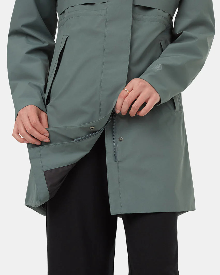 Ten Tree Nimbus Long Rain Jacket tcw4649 2277 light urban green