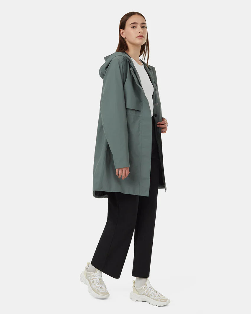 Ten Tree Nimbus Long Rain Jacket tcw4649 2277 light urban green