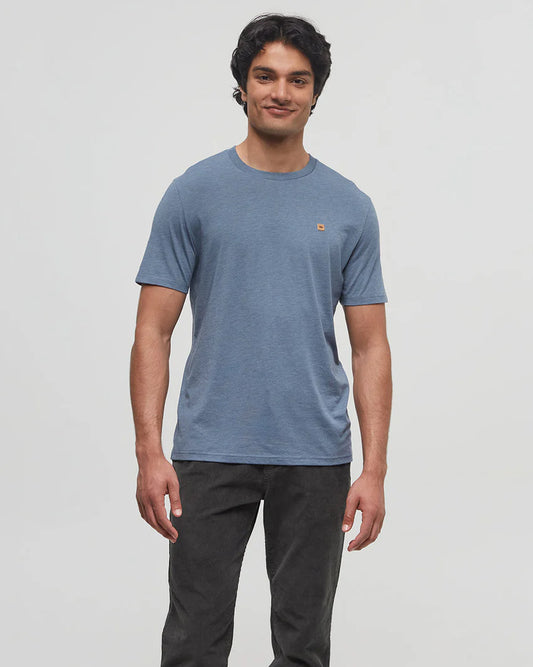 tentree Men's TreeBlend Classic T-Shirt tcm1869-3425 blue mirage heather