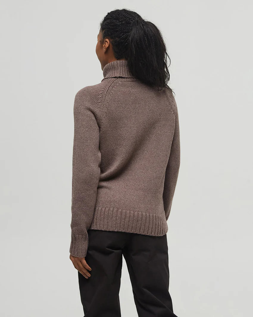 Ten tree highline wool turtleneck sweater tcw5897-3453 dark elkwood heather