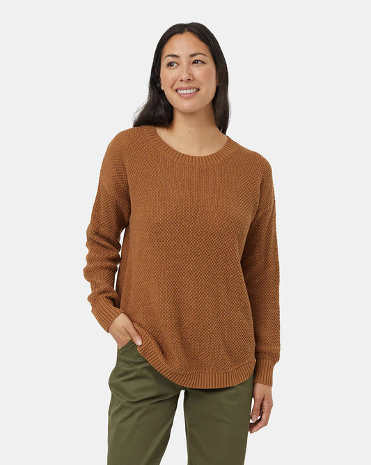 Ten tree highline drop shoulder sweater tcw5914-3445 camel heather