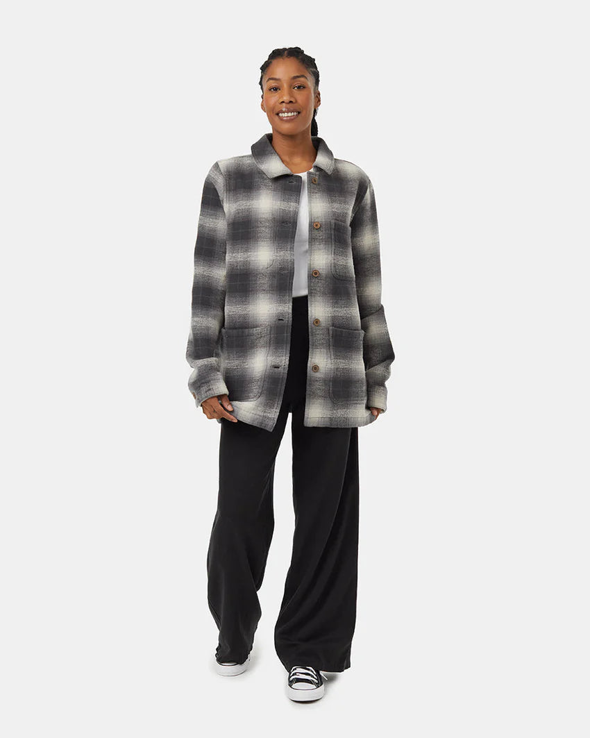 Ten tree flannel utility shacket tcw5551-3575 graphite