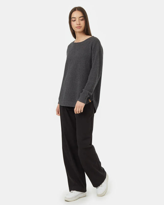 Ten tree highline drop shoulder sweater tcw5914-0812 dark grey heather