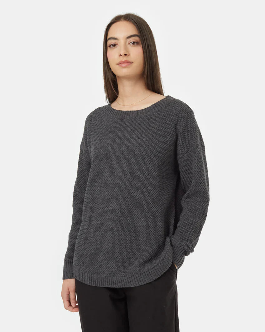 Ten tree highline drop shoulder sweater tcw5914-0812 dark grey heather