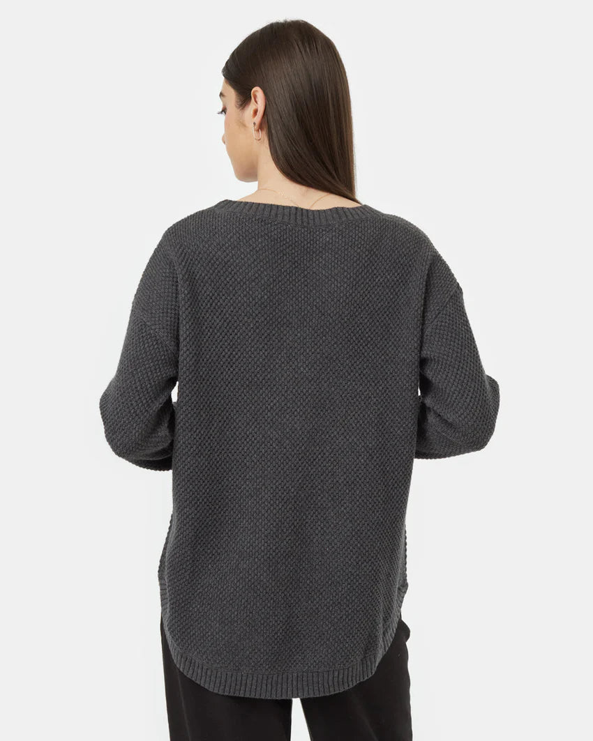 Ten tree highline drop shoulder sweater tcw5914-0812 dark grey heather